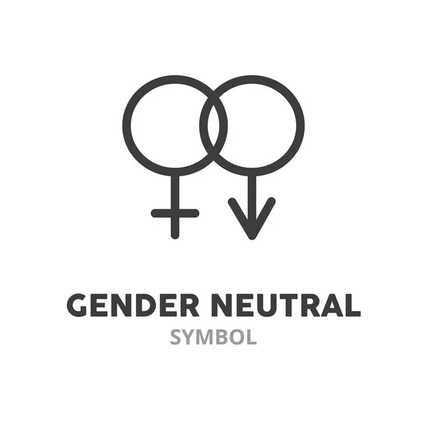 Nemsemleges szimbólum vékony vonal ikon. vektor illusztráció szimbólum elemei web design — Stock Vector