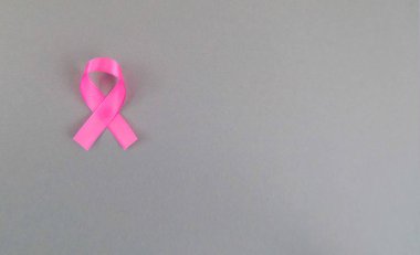 Pembe şerit, meme kanseri sembolü, kanser Farkındalık ay. 