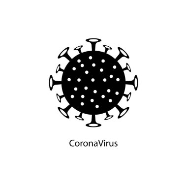 Corona virüsünü imzala, pandemik tıbbi konsept, vektör illüstrasyonu