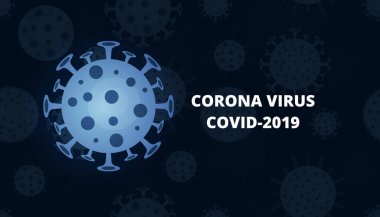 Corona virüsü geçmişi, salgın hastalık konsepti, vektör illüstrasyonu.