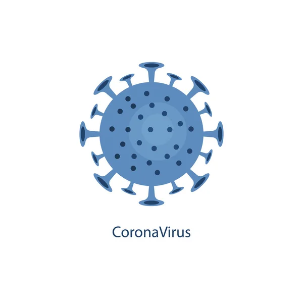 Virus Corona Signe Concept Médical Pandémique Illustration Vectorielle — Image vectorielle