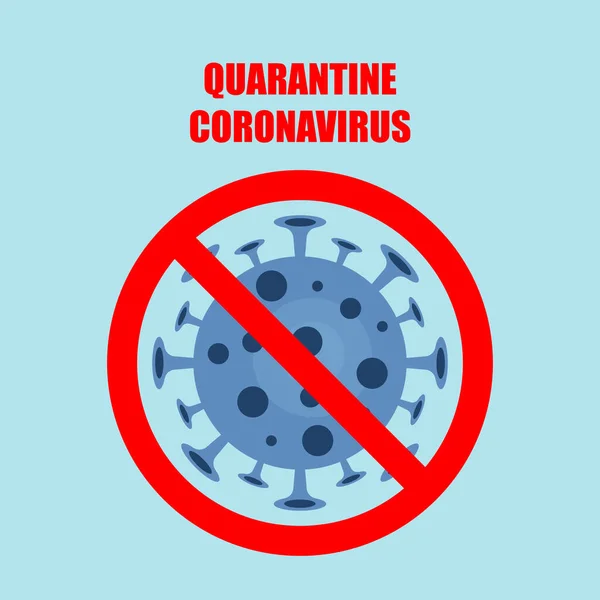 注意サインコロナウイルス Covid パンデミックの概念 ベクターイラスト — ストックベクタ
