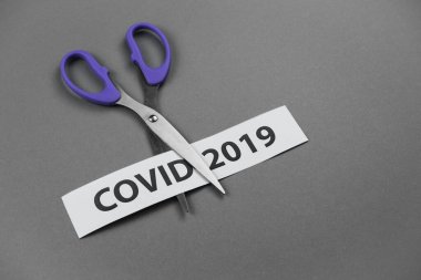 Covid-19, Corona Virüsü karantinası. Pandemik tıbbi konsept. Tehlikeli virüs, bakteri..