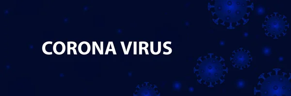 Corona Virus Background Pandemia Concetto Medico Illustrazione Vettoriale — Vettoriale Stock