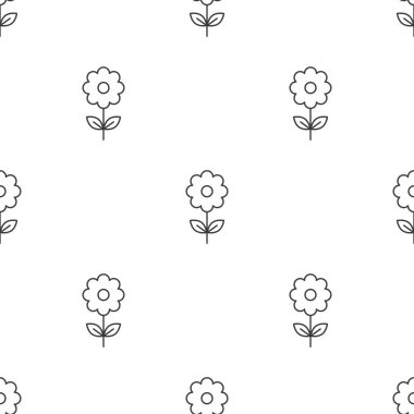  İlkbahar çiçekleri deseni minimalist tasarım. 