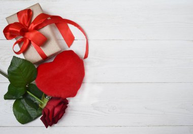 Rose, kalp ve Hediyelik.