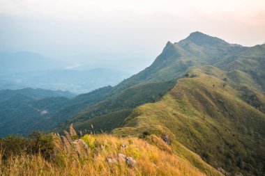 Doi Pha Tang, Chiang Rai, Tayland sahne görünümünü.