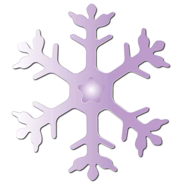 Menekşe vektör kar tanesi kış çizim