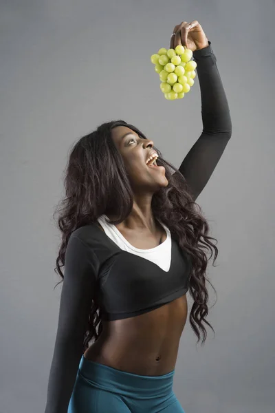 Vackra African American Black fitness modell — Stockfoto