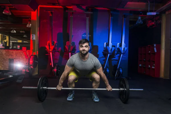 Silná crossfit powerlifter atlet — Stock fotografie