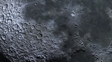 Ay yüzey kraterler aşırı closeup - kesinlikle gerçekçi