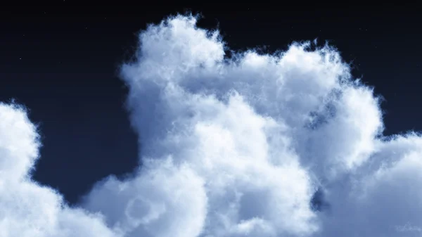 Nuages blancs dans le ciel bleu — Photo
