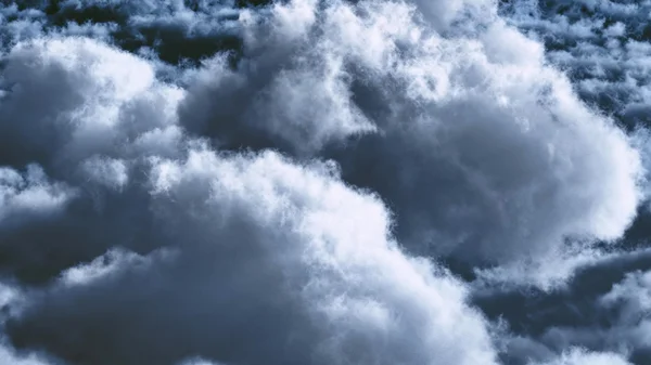 Белые облака в голубом небе 3D рендеринг — стоковое фото