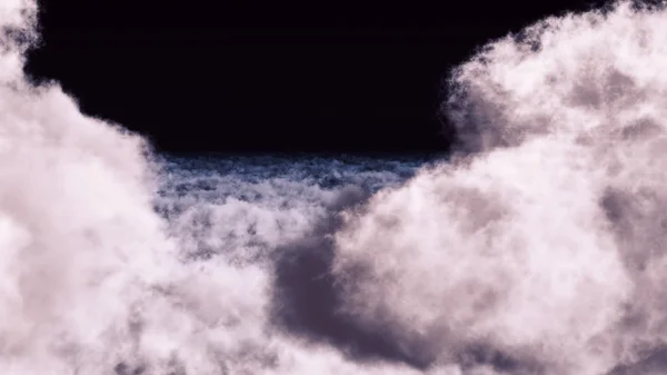 青い空の白い雲3Dレンダリング — ストック写真