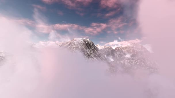 Paisaje alpino en los Alpes — Vídeos de Stock