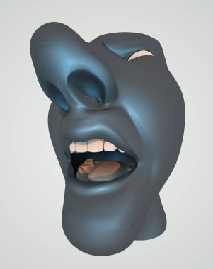 Diktatörler portre - 3d render