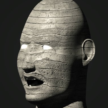 Diktatörler portre - 3d render