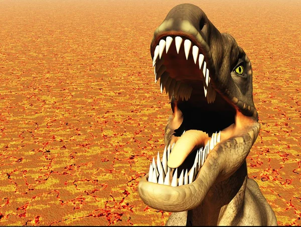 Velociraptor el dinosaurio 3d renderizado —  Fotos de Stock