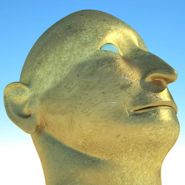 Diktatör 3d render portresi