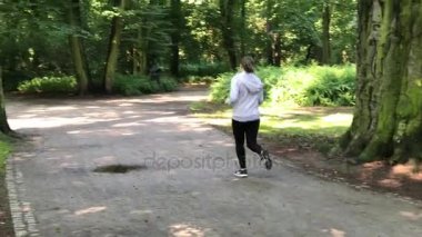 Polonya Wroclaw Şehir Parkı zamanında rekreasyon
