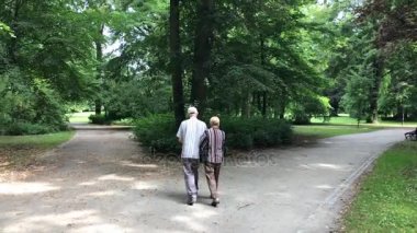 Polonya Wroclaw Şehir Parkı zamanında rekreasyon