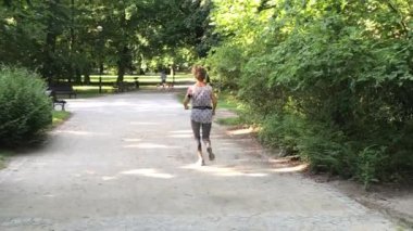 Polonya Wroclaw Şehir Parkı zamanında rekreasyon