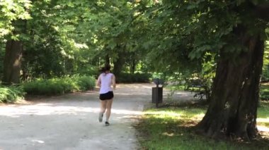 Polonya Wroclaw Şehir Parkı zamanında rekreasyon