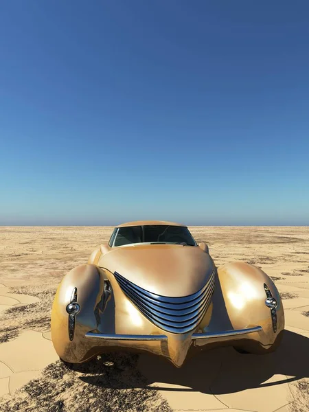 車の 3 d レンダリングのジェネリックと未来のモデル — ストック写真