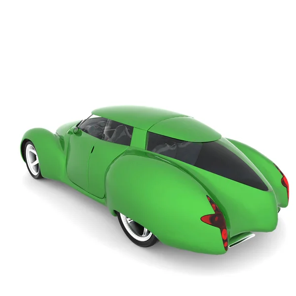 Generic ecological model of car 3d rendering — Stock Photo, Image