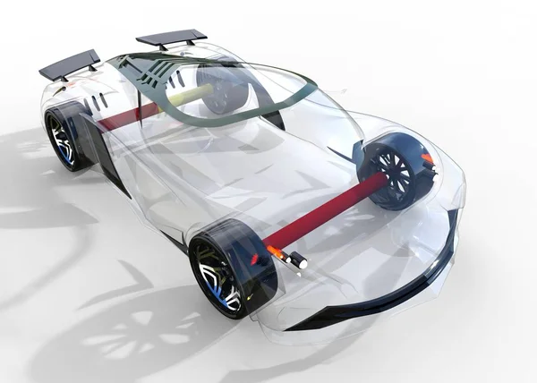 Generieke en futuristisch model van auto — Stockfoto