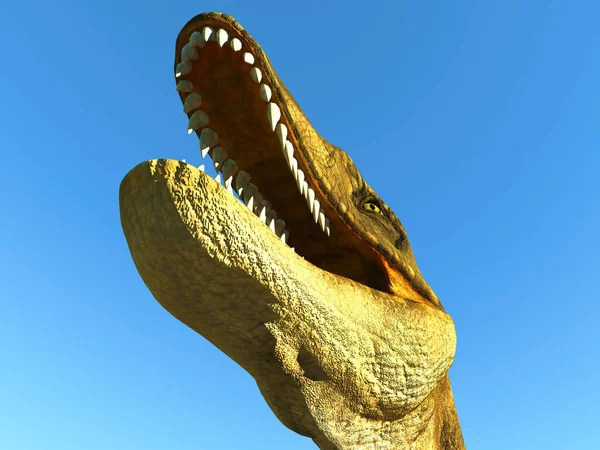 Velociraptor o dinossauro 3d renderização — Fotografia de Stock