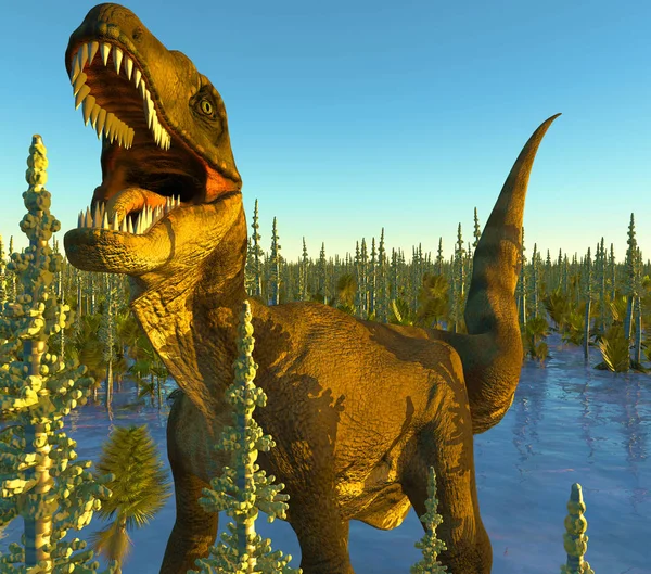 VelociRaptor dinozor 3d render