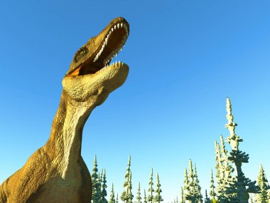 VelociRaptor dinozor 3d render