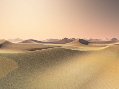 Güzel doğal arka plan. -Afrika vahası 3D görüntüleme