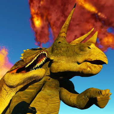 Dinozor kıyamet 3d render