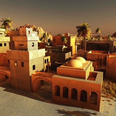 Arapça toplum üzerinde boş arazi, 3B oluşturma