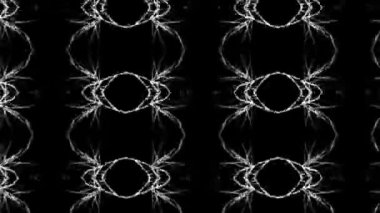 siyah arka plan üzerinde parlayan desen