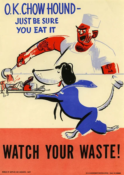 大决议中的战时爱国海报- -宣传 — 图库照片