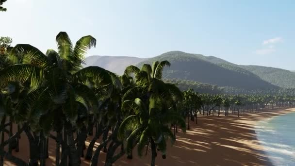 Panorama der küste von tahiti — Stockvideo