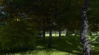 İlkbaharda göz kamaştırıcı çevre dostu dinlenme alanı.