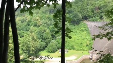 Tarihi Alman Baraj Gölü Bystryckie Güney Batı Polonya
