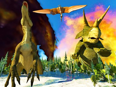 Dinozor kıyameti 3 boyutlu olarak geliyor.