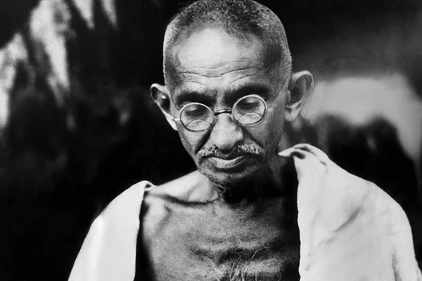 MOHANDAS MAHATMA GANDHI - Indian leader 1869-1948 — Stok fotoğraf