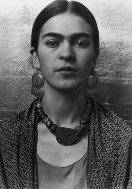 Frida Kahlo de Rivera 1907-1954, ünlü Meksikalı ressam.