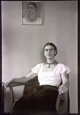 Frida Kahlo de Rivera 1907-1954, ünlü Meksikalı ressam.