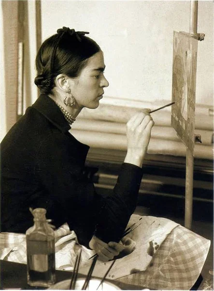 Frida Kahlo de Rivera 1907-1954, ünlü Meksikalı ressam. — Stok fotoğraf