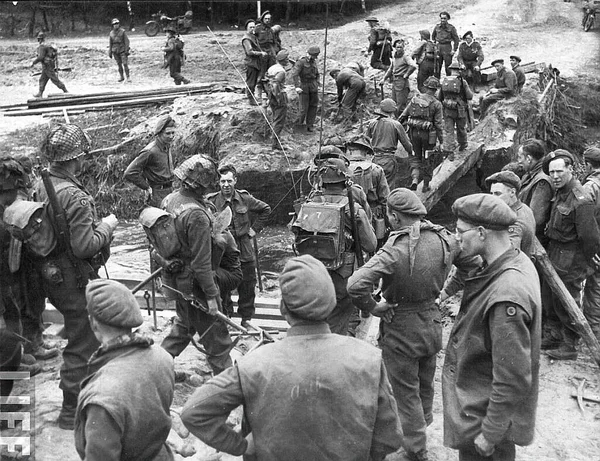 Les Troupes Écossaises Pendant Seconde Guerre Mondiale — Photo