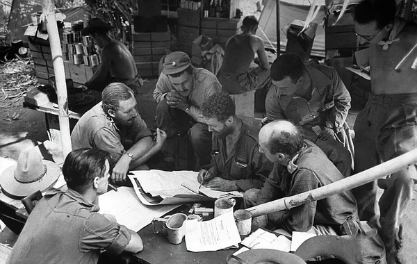 Skotska Trupper Andra Världskriget Brittiska Högkvarteret Burma 1945 — Stockfoto