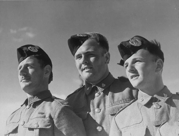 Schotse Troepen Tweede Wereldoorlog Cameron Highlanders Egypte 1940 — Stockfoto