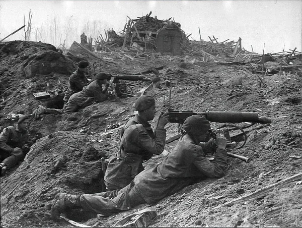 Tropas Escocesas Segunda Guerra Mundial — Foto de Stock